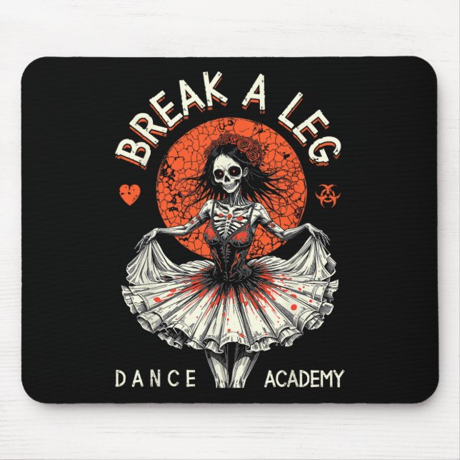 Ballet Dancer Zombie Ballerina Dance Academy Funny Mouse Pad (Front)