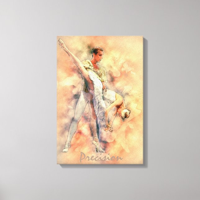 Ballet Dancers Art Canvas Print (Front)