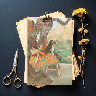 Ballet Dancers, Degas Art Tissue Paper