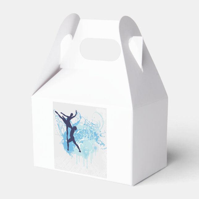 Ballet Dancers Illustration Favour Box (Back Side)