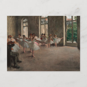 Ballet Dancers in ballet school Edgar Degas Postcard