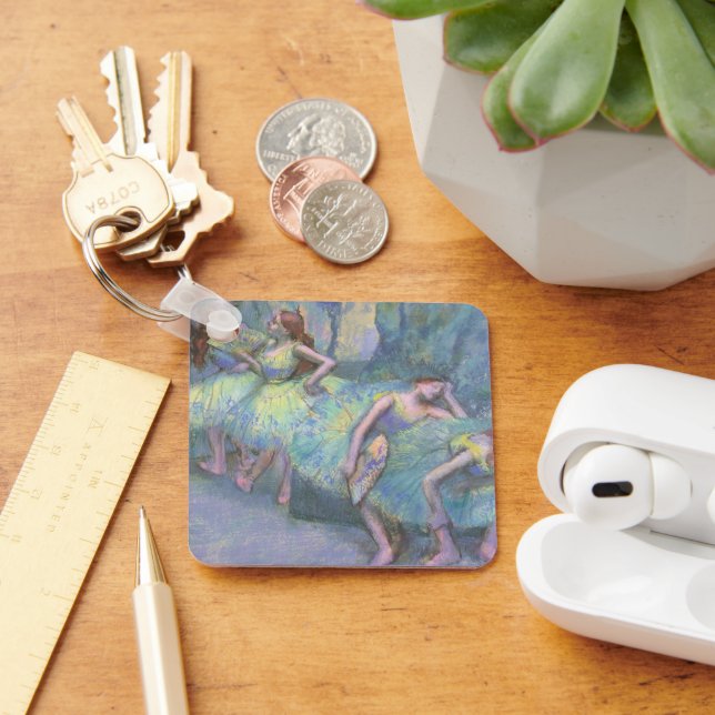 Ballet Dancers in the Wings by Edgar Degas Keychain (Desk)