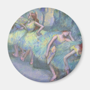 Ballet Dancers in the Wings by Edgar Degas Magnet