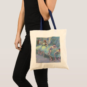 Ballet Dancers in the Wings by Edgar Degas Tote Bag