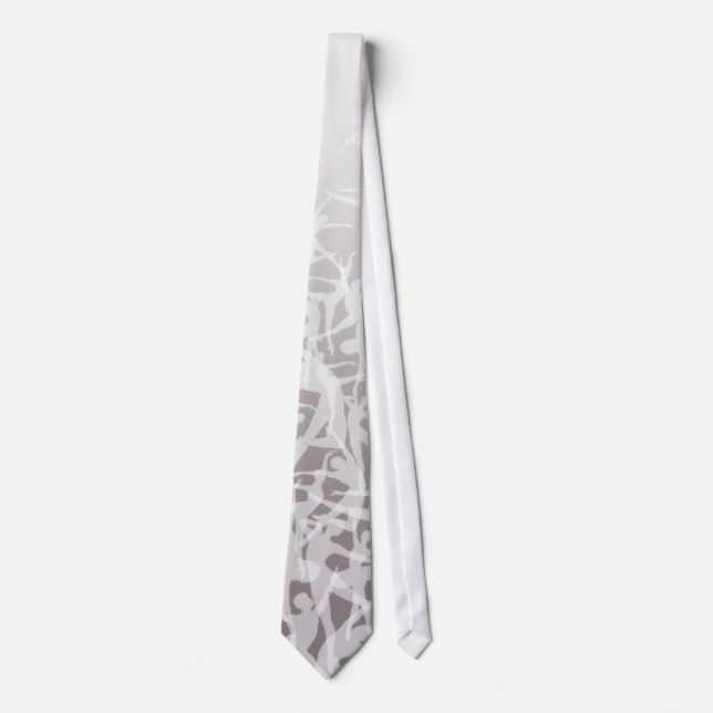 Ballet Dancers Necktie (dove grey) (Front)