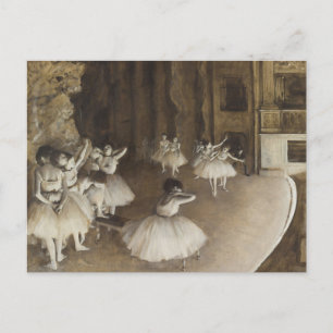 Ballet Dancers on stage Edgar Degas Postcard