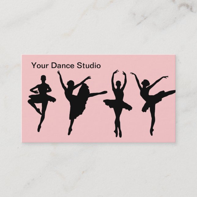 Ballet Dancing Business Cards (Front)