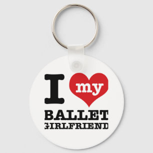 Ballet dancing designs keychain