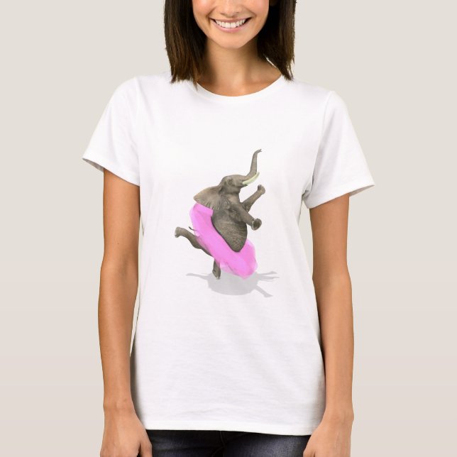 Ballet Elephant En Pointe T-Shirt (Front)