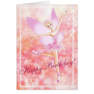 Ballet Fairy Birthday Card