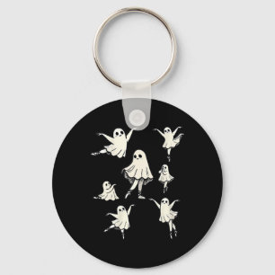 Ballet Ghost Ballet Dancer Spooky Dance Teacher Ha Keychain