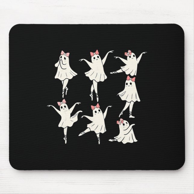 Ballet Ghost Ballet Dancer Spooky Dance Teacher Ha Mouse Pad (Front)