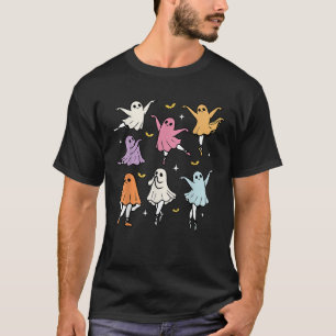 Ballet Ghost Ballet Dancer Spooky Dance Teacher Ha T-Shirt