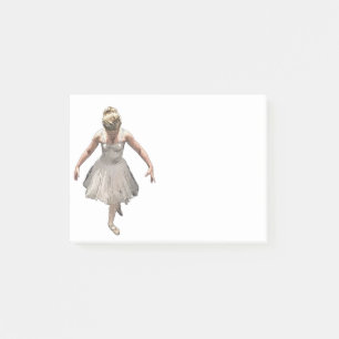Ballet girl, hand drawn design post-it notes