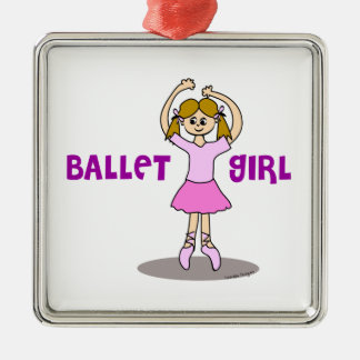 Ballet Girl Metal Ornament
