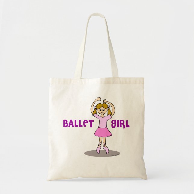 Ballet Girl Tote Bag (Front)