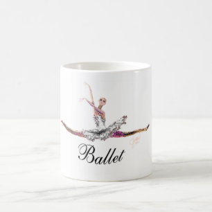 Ballet grand Jete avec la tasse de "ballet"