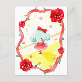 ballet holiday postcard