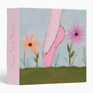 Ballet in Flowers Customizable Scrapbook Binder