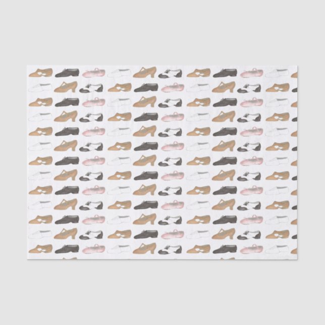Ballet Jazz Tap Lyrical Acro Character Dance Shoes Tissue Paper (Front)
