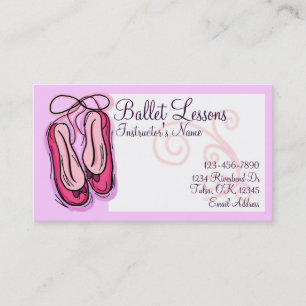 Ballet Lesson customizable business cards