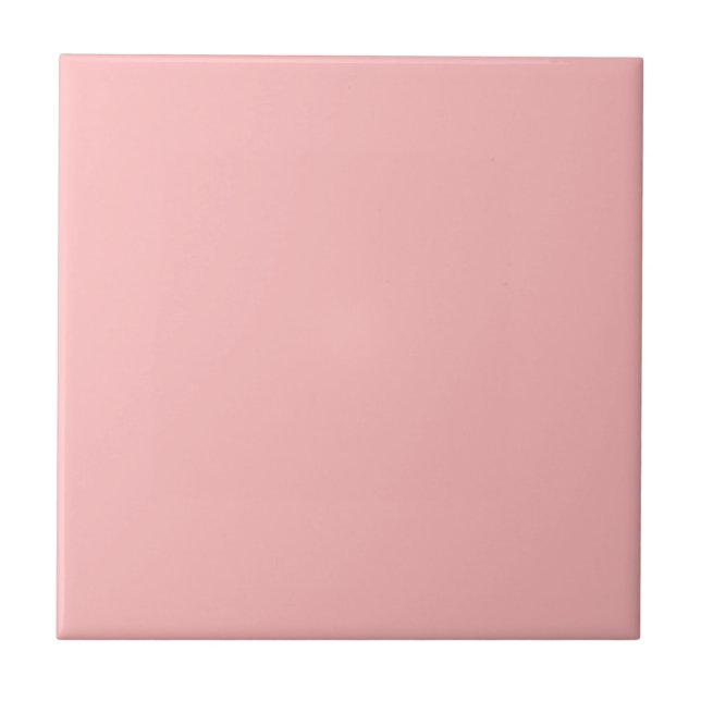 Ballet Light Pink Personalized Peach Background Tile (Front)