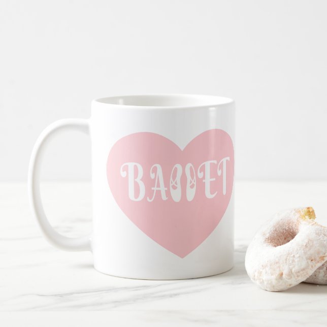 Ballet Love Dance Personalize Ctomizeus Coffee Mug (With Donut)