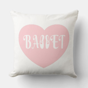 Ballet Love Dance Personalize Ctomizeus Throw Pillow