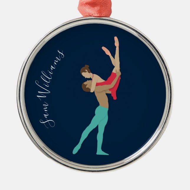 Ballet Metal Ornament (Front)
