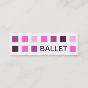 BALLET (mod squares) Mini Business Card