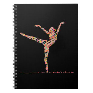 ballet modern dancer notebook