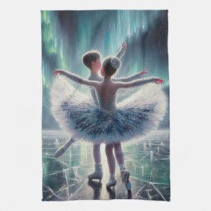 Ballet on Ice Kitchen Towel