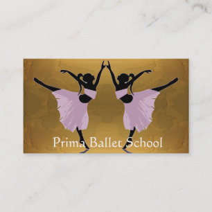 ballet or dance school business cards