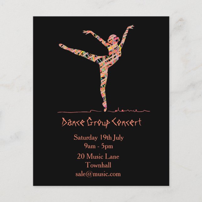 ballet or modern dance performance flyer (Front)