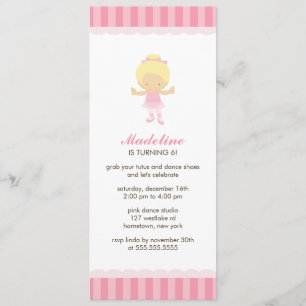 Ballet Party Invitations