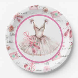 Ballet Party Paper Plate