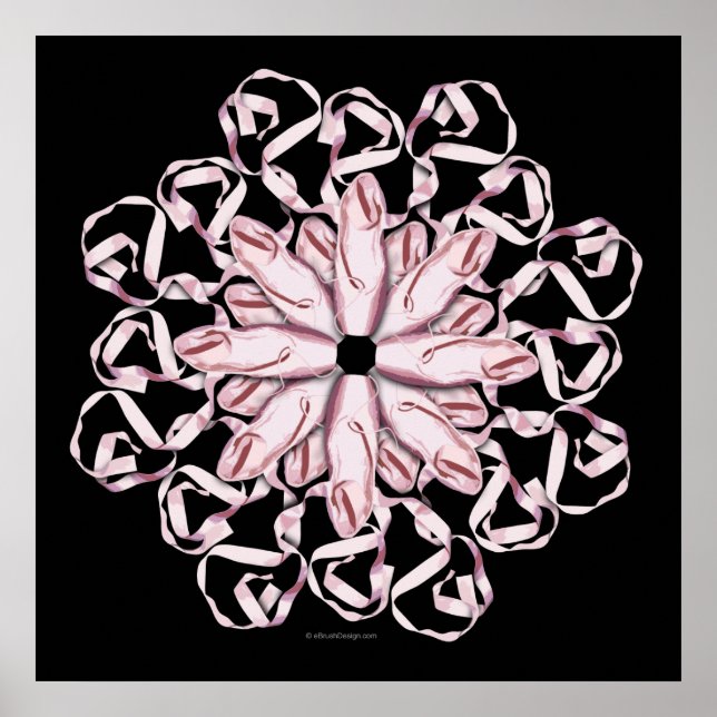 Ballet Pattern (pink) Poster (Front)