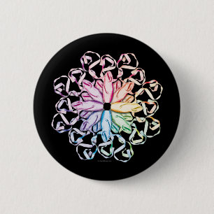 Ballet Pattern (spectral) 2 Inch Round Button