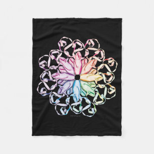 Ballet Pattern (spectral) Fleece Blanket
