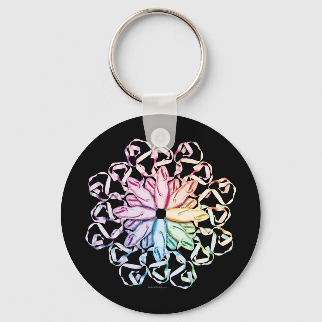 Ballet Pattern (spectral) Keychain (Front)