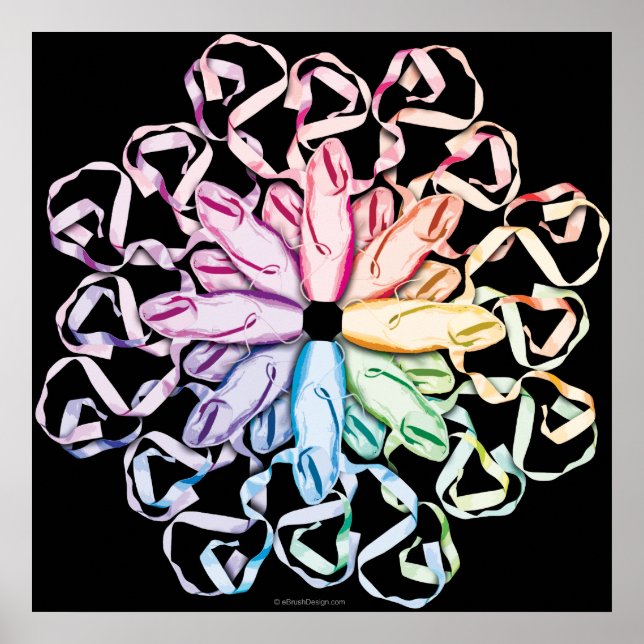 Ballet Pattern (spectral) Poster (Front)