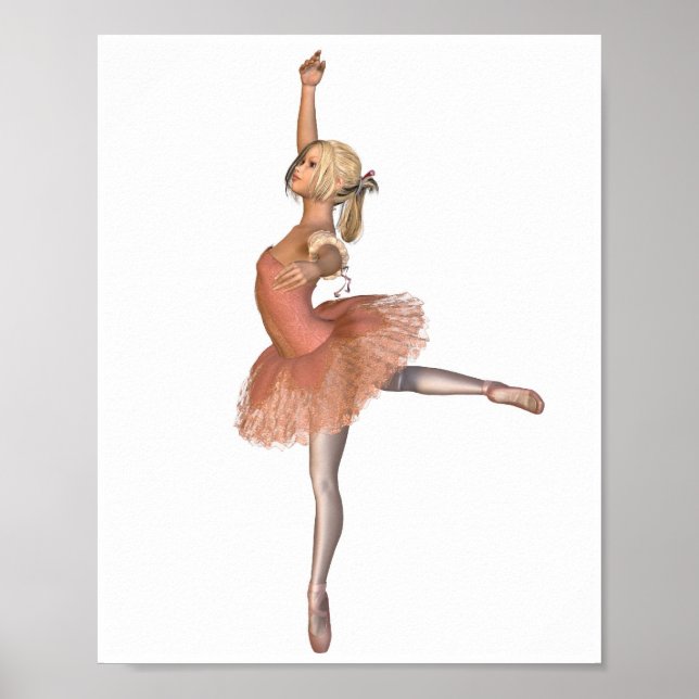 Ballet Performance - Attitude Pose Poster (Front)