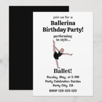 Ballet Performing In Style Ballerina Birthday