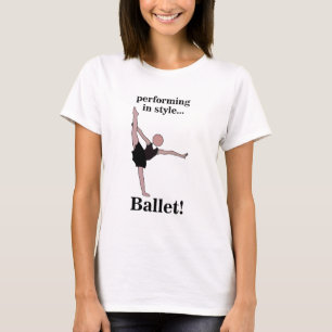 Ballet Performing In Style Ballerina Dancer T-Shirt