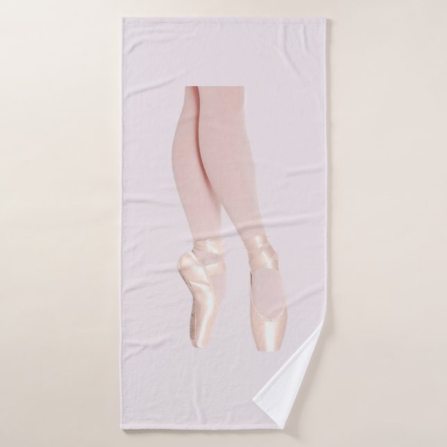 Ballet Point Shoes Bath Towel (Bath Towel)