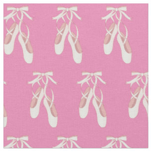 Ballet Pointe Shoes Cute Dance Dancer Pink Girls Fabric