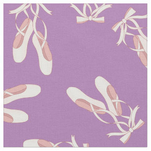 Ballet Pointe Shoes Cute Dance Dancer Pink Purple Fabric