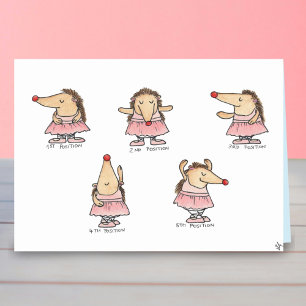 BALLET POSITIONS carte de voeux par Nicole Janes