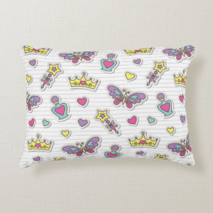 ballet princess pattern accent pillow