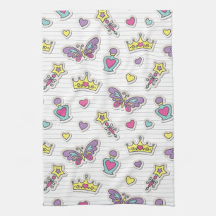 ballet princess pattern kitchen towel